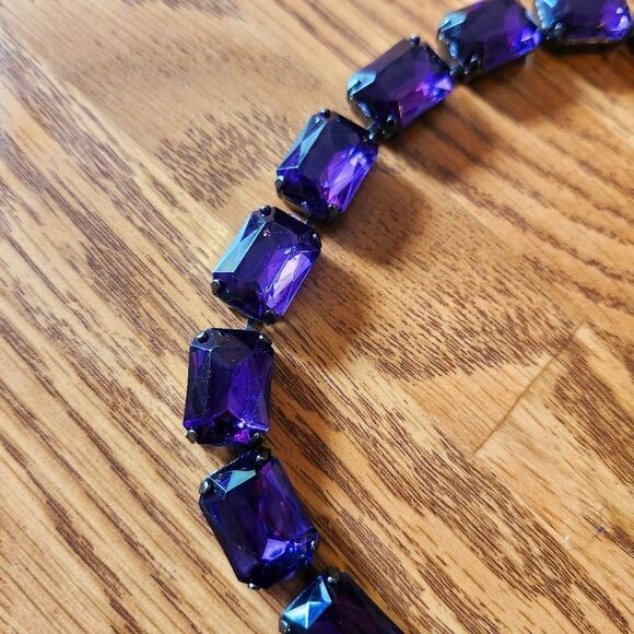 JOAN RIVERS Faceted Purple, Gunmetal Black, Princess Length COCKTAIL HOUR CHIC! - Picture 4 of 8